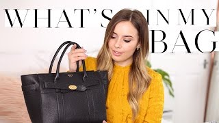 WHATS IN MY BAG MULBERRY SMALL ZIPPED BAYSWATER REVIEW  Hello October [upl. by Gnahc]