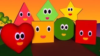 The Shapes Song  Nursery Rhymes  Nursery Rhymes With Lyrics [upl. by Oeak]