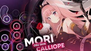 Mori Calliope  osu skin showcase by dizzyatlovich [upl. by Hathcock]