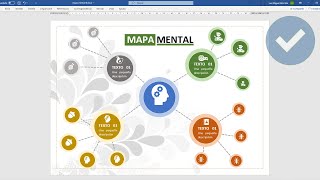 COMO CREAR UN MAPA MENTAL EN WORD [upl. by Nairadas445]