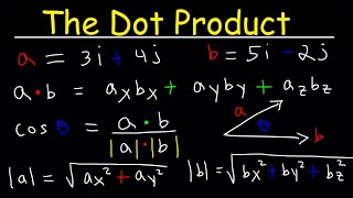 Dot Product of Two Vectors [upl. by Erdnoed]