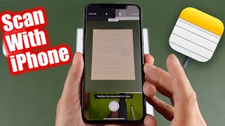 How To Scan Documents On iPhone iPhone 11 8 6s SE or iPad [upl. by Ysied]