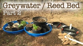 Greywater Reed Bed Filtration System Part 2 [upl. by Cirdec233]