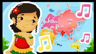 Les pays du monde audio  Chansons pour chanter dans les écoles [upl. by Quince]