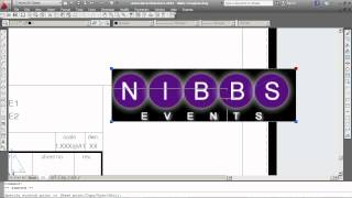 AutoCAD Inserting Images amp Logos [upl. by Adnhoj]