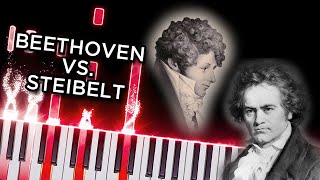 Beethoven VS Steibelt  Piano tutorial [upl. by Ellimac999]