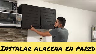 Instalar alacena en pared [upl. by Sacram]