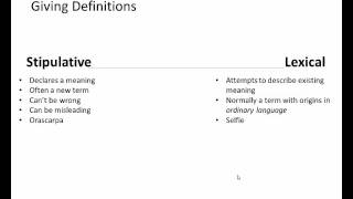 Types of Definitions [upl. by Siurtemed275]