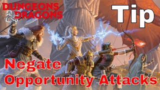 DampD 5e Negating Opportunity Attacks Player Tactics Tip [upl. by Rothmuller555]