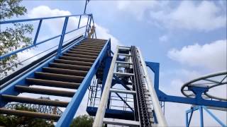 La Ronde Toboggan Nordique  On Ride Front Row POV  August 15 2015 [upl. by Jemena]