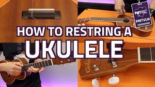 How To Restring A Ukulele  Beginners Guide To Replacing Uke Strings [upl. by Halivah]