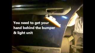 Volvo S40  V40 Rear Bumper Light Unit Change [upl. by Eisnil]