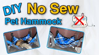 DIY No Sew Pet Hammock [upl. by Acillegna415]