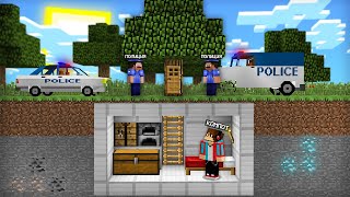 ЗАЧЕМ Я СПРЯТАЛСЯ ОТ ПОЛИЦИИ ПОД ДЕРЕВОМ В МАЙНКРАФТ  Компот Minecraft [upl. by Ferde]