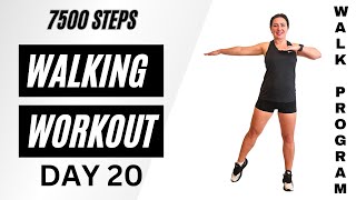 7500 Steps Indoor Walking Workout  Energy Boost  50Min  Beginner  Walk Program Day 20 [upl. by Columba53]