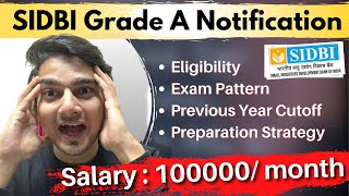 SIDBI Grade A Notification  Preparation Strategy  Form के सभी Doubts Cleared [upl. by Andrel]