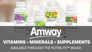 Nutrilite Vitamins Minerals amp Phytonutrient Supplements  Amway [upl. by Leohcin]