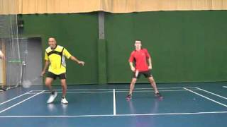 BadmintonBasic Positioning Practice in Doubles [upl. by Damick]