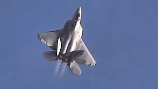 F22 Raptor • Air Maneuverability Demonstration [upl. by Noruq]