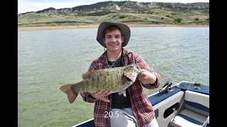 Fishing Fort Peck Montana  Fourchette Bay in May [upl. by Descombes]