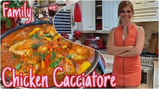 How To Make THE BEST Chicken Cacciatore  Rustic Family Recipe [upl. by Francyne762]