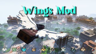 Minecraft 1165  Wings Mod [upl. by Ades906]