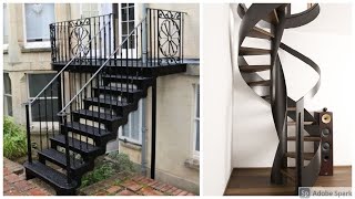 100 Metal Staircase Design Modern staircase 2021 [upl. by Bobinette]