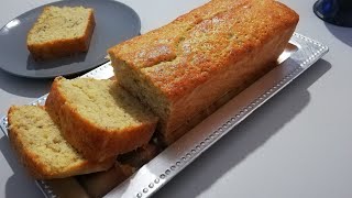 CAKE à la banane bien moelleux on 5 MIN  Perfectly moist BANANA BREAD 5 MIN [upl. by Oirifrop]