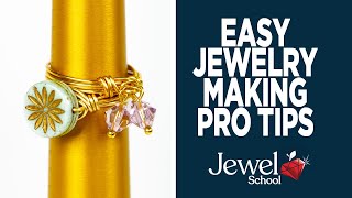 Easy Jewelry Making Pro Tips  Jewelry 101 [upl. by Clerissa]