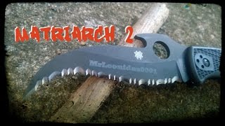 Spyderco Matriarch 2 REVIEW [upl. by Trebma]