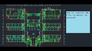 how to convert mm file to meter in autocad [upl. by Milinda204]