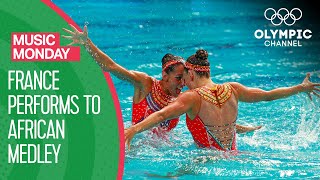 Mesmerising Artistic Swimming Routine to an African Medley at Rio 2016  Music Monday [upl. by Dyolf556]