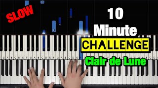 Learn CLAIR DE LUNE in UNDER 10 MINUTES  quotPiano Challengequot Debussy [upl. by Aillicirp]