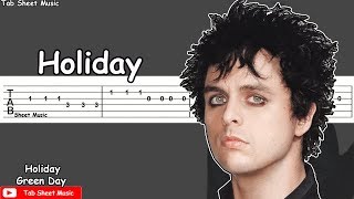 Green Day  Holiday Guitar Tutorial [upl. by Ragland]