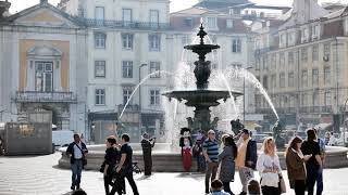 The Praça do Rossio  The Heart Of Lisbon  From Our Lisbon Travel Blog And Guide [upl. by Ebocaj28]