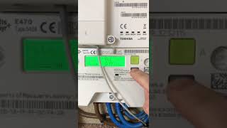 How to read electric smart meter  Landis Gyr E470 Type 5424 Eon [upl. by Eniamret875]