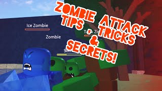 Zombie Attack  Tricks Tips Secrets  Roblox [upl. by Nonnel]