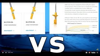 Bilstein vs Koni  What are the differences Sport Shocks [upl. by Attenov179]