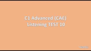 C1 Advanced CAE Listening Test 10 with answers [upl. by Nwahsear]