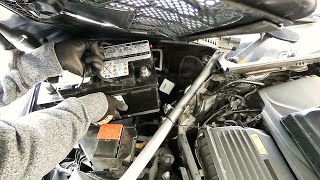 How to Replace Battery in MercedesBenz C300 W205 W206 and E300 W213 [upl. by Elagibba295]