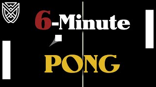 Making PONG in 6 Minutes Unity Tutorial [upl. by Yereffej]