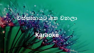 වස්සානයට අත වනල  Wassanayata atha wanala Karaoke [upl. by Boyse846]