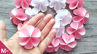 ► Cómo hacer una FLOR DE PAPEL en MINUTOS 😍🌸 [upl. by Ilamad651]