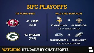 NFC Playoff Picture Schedule Bracket Matchups Dates And Times For 2020 NFL Playoffs [upl. by Klement428]