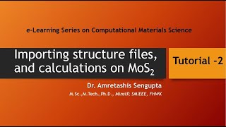 MoS2 bandstructure calculation with Quantum ESPRESSOBURAI GUI [upl. by Fredela363]