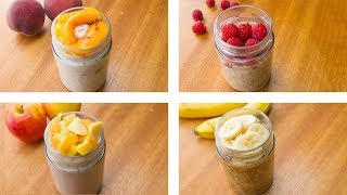 Overnight Oats Recipes 4 Ways  Healthy Overnight Oats [upl. by Lamp302]