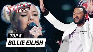 The best BILLIE EILISH Blind Auditions on The Voice [upl. by Robb]