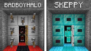 Skeppy Vs BadBoyHalo ESCAPE ROOM Build Battle  Minecraft [upl. by Timothy]