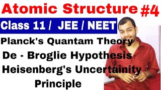 11 Chap 2  Atomic Structure 04  De Broglie Wavelength  Heisenberg Uncertainity Principle [upl. by Knox]