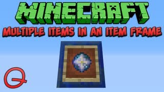 Minecraft Multiple Items In An Item Frame Quick Tutorial [upl. by Yelich910]